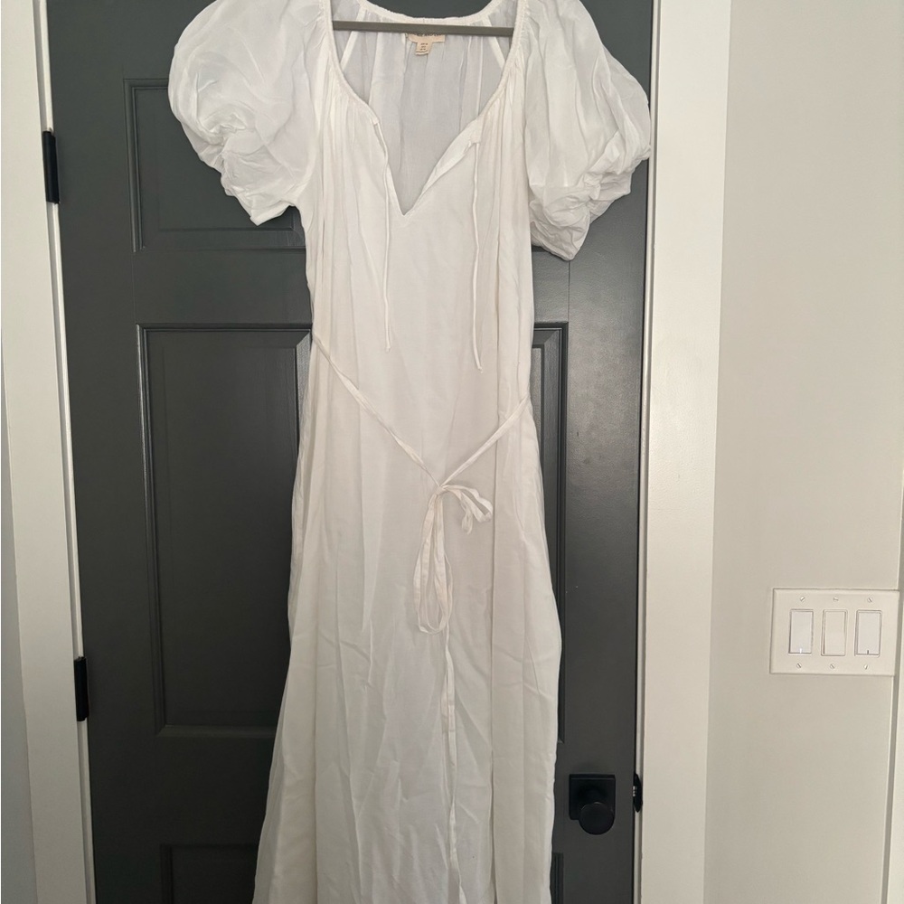 Maurie & Eve White Puff Sleeve Dress
